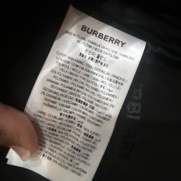 Burberry Women's Tailored Leather Trim Coat- Excellent condition size 6 - Picture 13 of 16